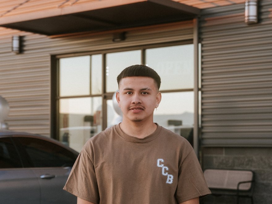 Suby outside Clean Culture Barbershop