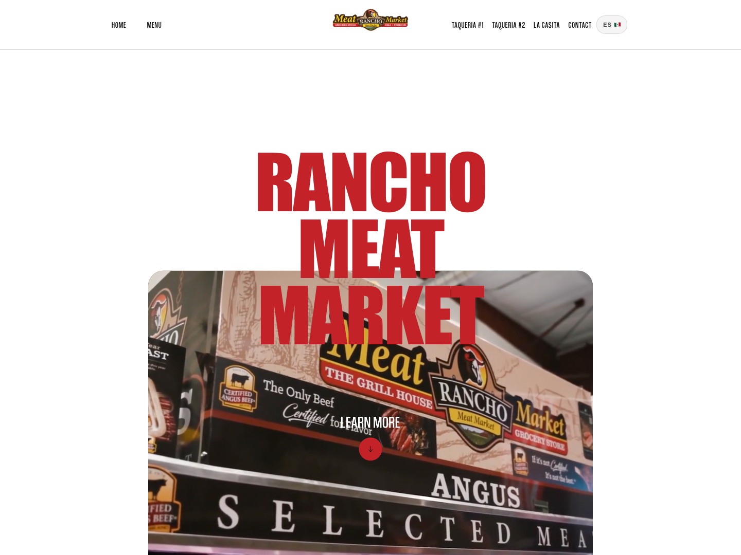 Rancho Meat Market website preview